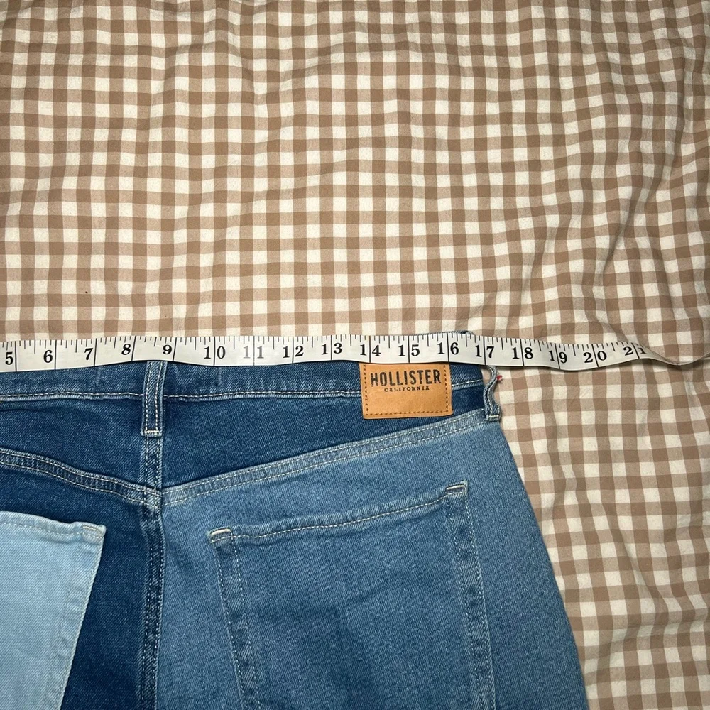 Hollister Men's Blue Patchwork Jeans - Picture 5 of 6